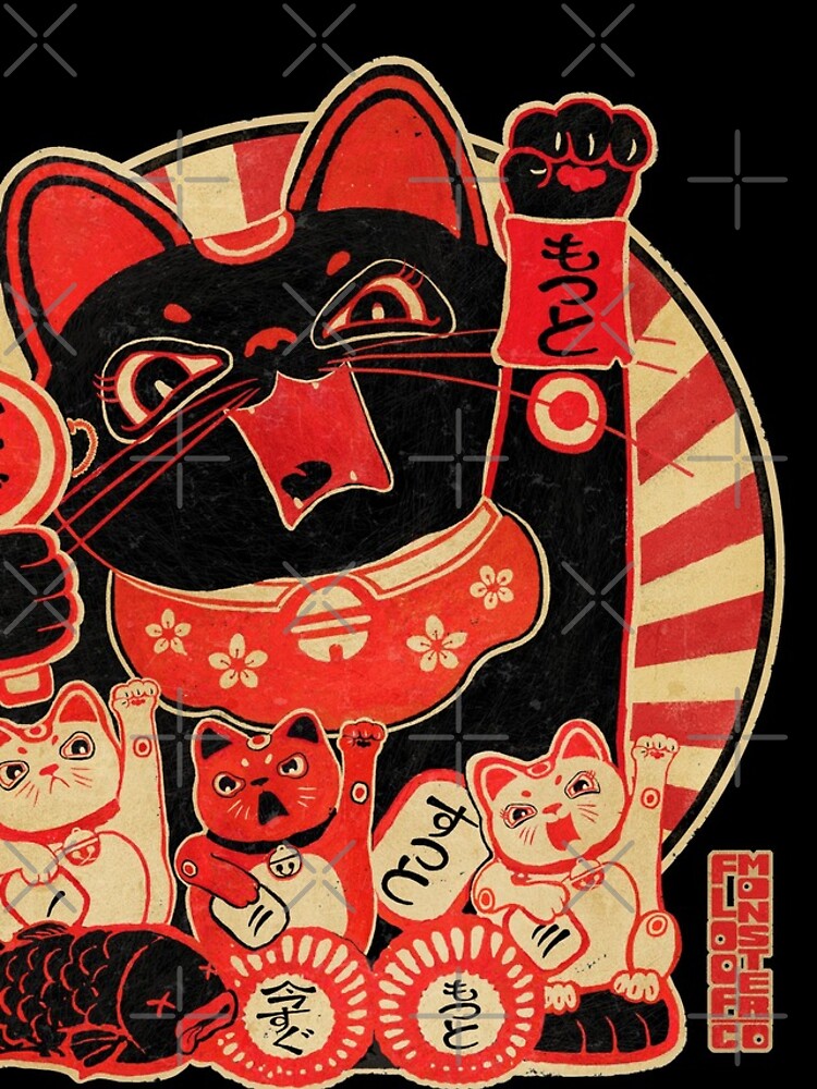 Discover Lucky Cat Revolution iPhone Case
