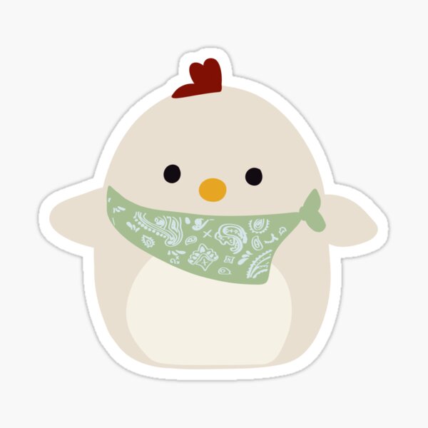 squishmallow todd the chicken sticker for sale by cvill06 redbubble