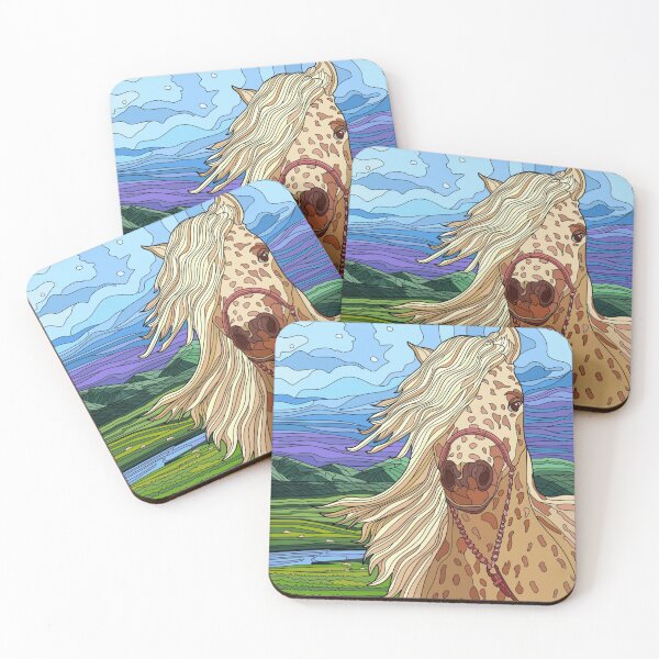 Item preview, horse in meadow designed and sold by ritusdesigns.