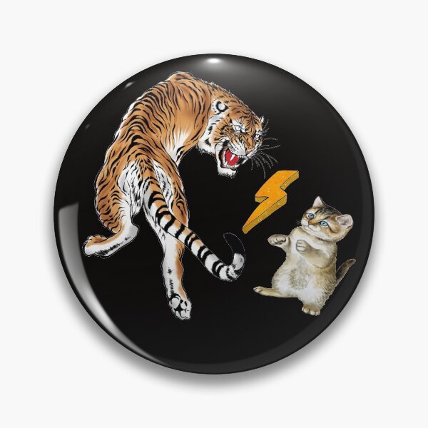 Item preview, Watercolor Cat Vs Tiger designed and sold by virillanissa.