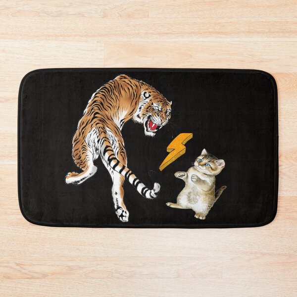 Item preview, Watercolor Cat Vs Tiger designed and sold by virillanissa.
