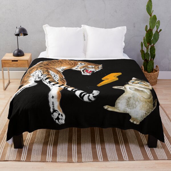 Item preview, Watercolor Cat Vs Tiger designed and sold by virillanissa.