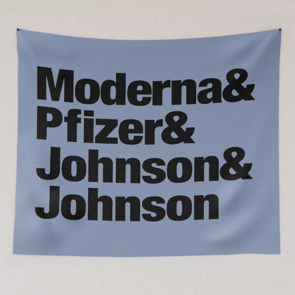 Item preview, Hipster Covid Vaccine Ampersand List black - Moderna Pfizer Johnson & Johnson designed and sold by hailish.