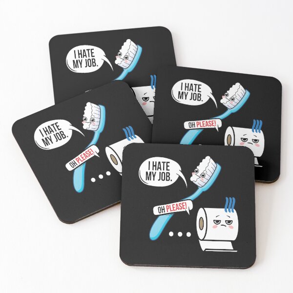 Item preview, I Hate My Job  Seriousy Toothbrush designed and sold by MooonTees.
