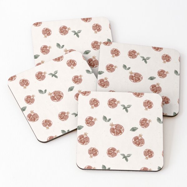 Item preview, Pomegranate and Mint Pattern  designed and sold by Gallerisa.