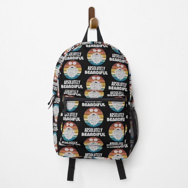 Item preview, Retro Style Absolutely Beardiful Funny Biker Bearded Hipster designed and sold by Crow and Monkey.