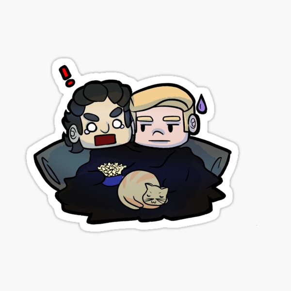 Vista previa del artículo con la obra «Ren & Hux - Scary Movie Night Edition», diseñado y vendido por AshPatch.