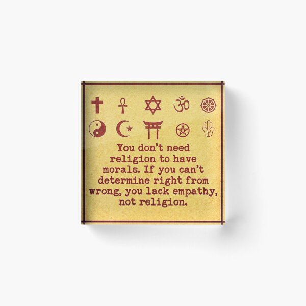 Item preview, Religion Does Not Equal Empathy designed and sold by GuyBlank.