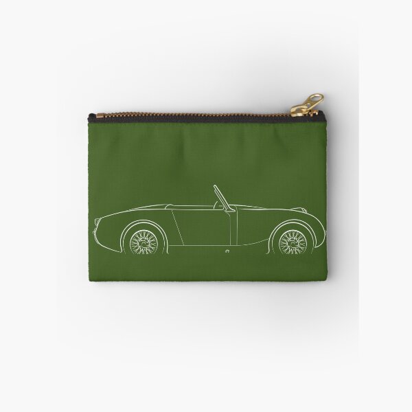Aperçu de l'œuvre Austin Healey Sprite Mark 1 - pochoir de profil, blanc créée et vendue par mal-photography.