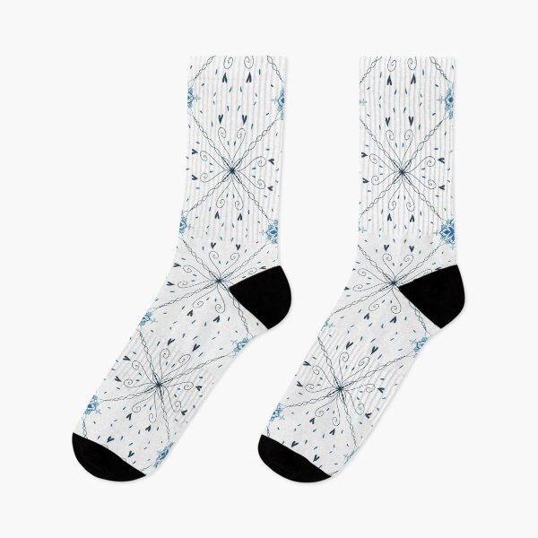 Item preview, LIGHT AND DARK BLUE ORNAMENTAL PATTERN, BLUE DETAILED TILED PATTERN  designed and sold by Warenae.