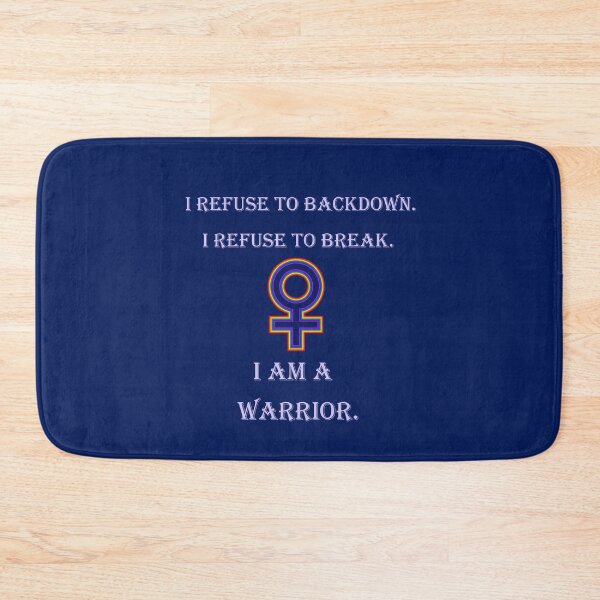 Item preview, I Am A Warrior Inspiring And Motivational Quote designed and sold by Megan-Alice.