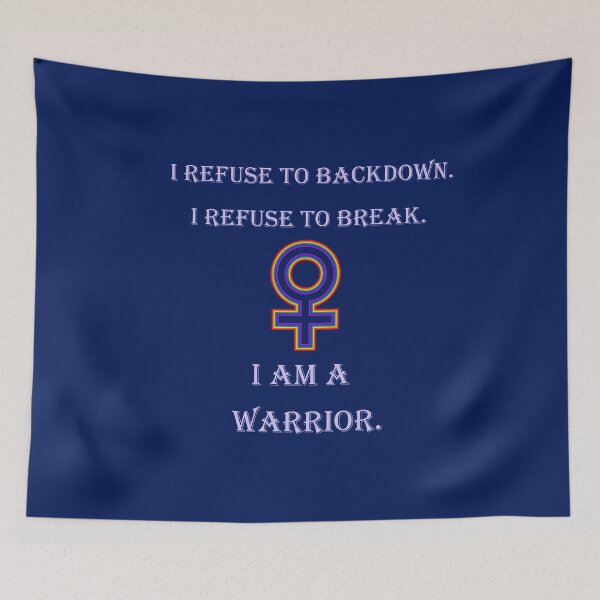 Item preview, I Am A Warrior Inspiring And Motivational Quote designed and sold by Megan-Alice.