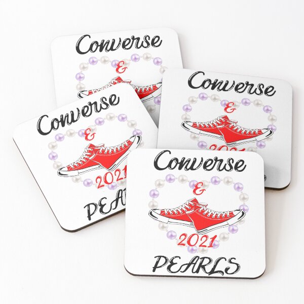 Item preview, Converse and pearls SNEAKERS INAUGRATION DAY 2021 designed and sold by AkilaShop.