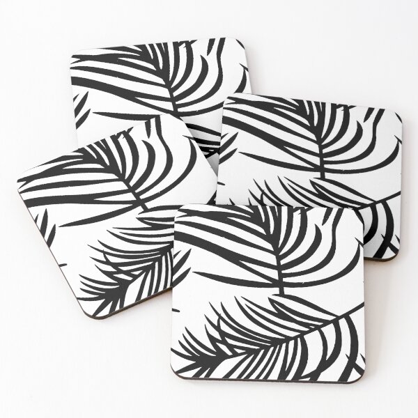 Item preview, zebra fronds - black and white - light mode designed and sold by TheDiamondRiot.