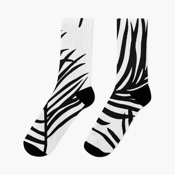 Item preview, zebra fronds - black and white - light mode designed and sold by TheDiamondRiot.