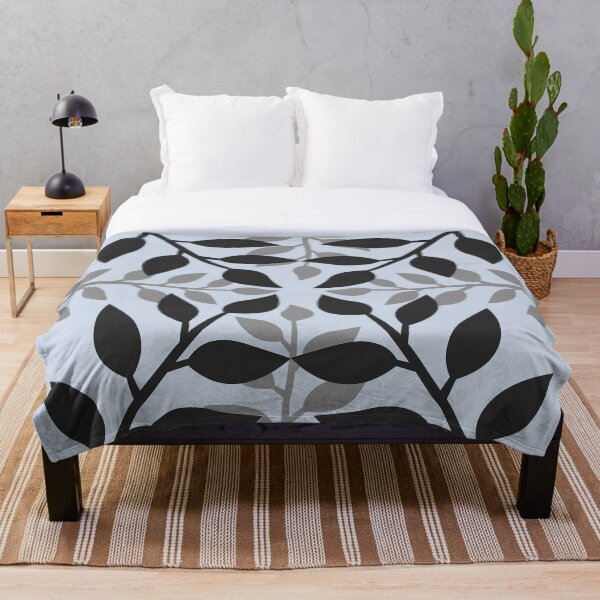 Item preview, Black and Gray Leaves designed and sold by MaritzaGoodIdea.