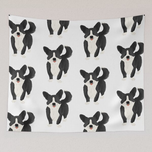 Item preview, Black Cardigan Welsh Corgi designed and sold by scribblesnsnuff.