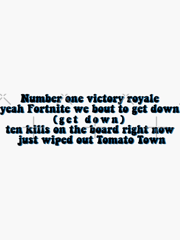 Number One Victory Royale Fortnite Sticker By Frankab Redbubble