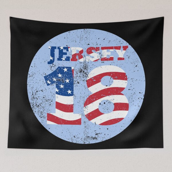 Item preview, US 18 Jersey designed and sold by Warrior Veteran Clothing.