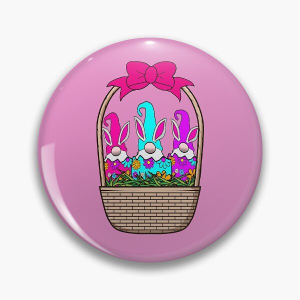 Item preview, 3 Easter Egg Gnomes in Easter Basket Pastel Spring Bunny Ears Rabbit Cute designed and sold by funnytshirtemp.