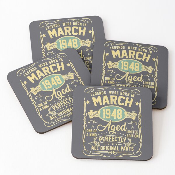 Item preview, Legends Were Born In March 1948 73rd Birthday Gifts designed and sold by KenynguyenArc.