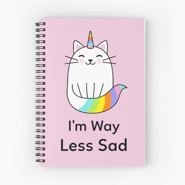Item preview, I'm Way Less Sad Meownicorn designed and sold by Cupart.