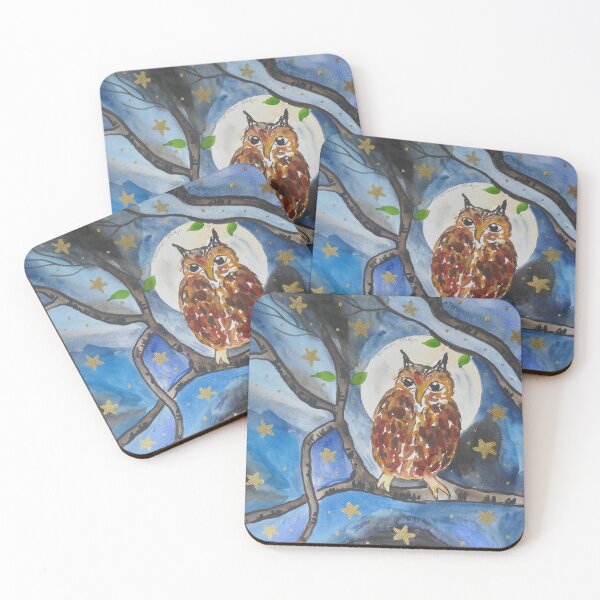 Item preview, Owl among Stars at Night designed and sold by Casimirasart.