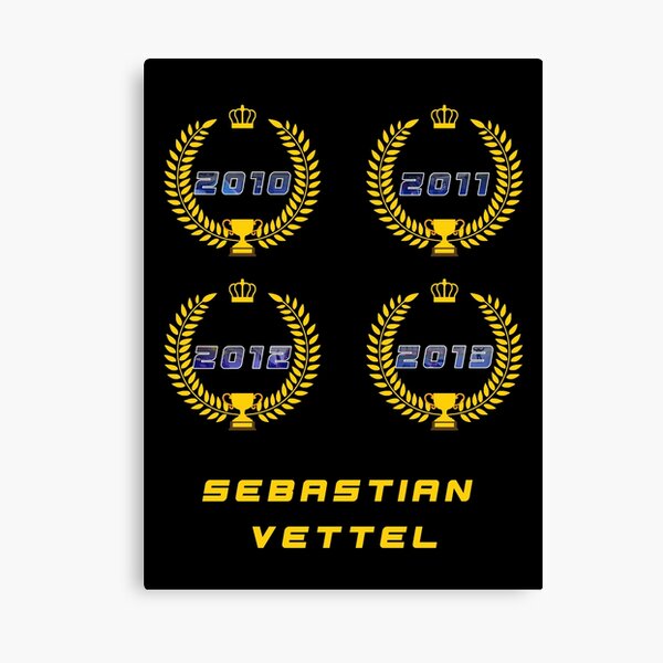 Championnat Sebastian Vettel Impression sur toile