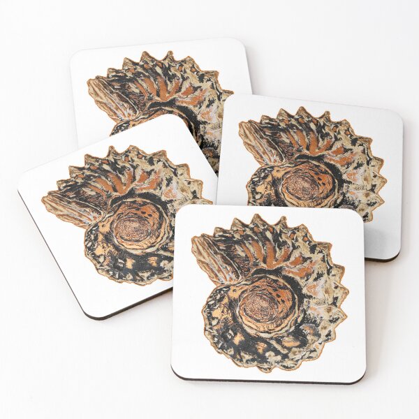 Item preview, Gold Ammonite designed and sold by Hanna Fox.