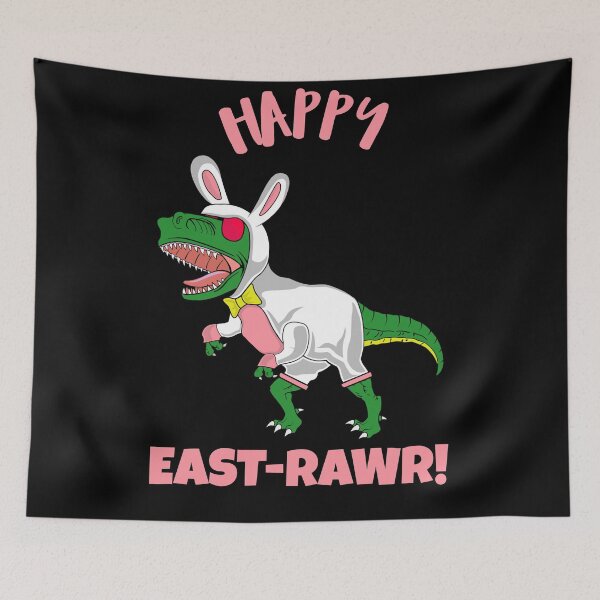 Item preview, Happy EastRAWR Easter Bunny Dinosaur TRex Rabbit designed and sold by Gordon Nelson.