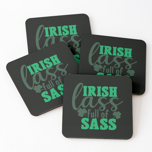 Item preview, IRISH LASS FULL OF SASS ST. PATRICKS DAY QUOTE designed and sold by Adhiambo.