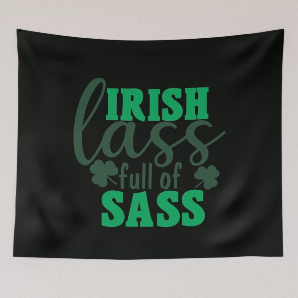 Item preview, IRISH LASS FULL OF SASS ST. PATRICKS DAY QUOTE designed and sold by Adhiambo.