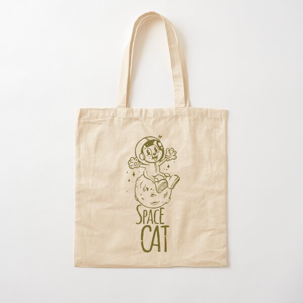 Space Cat Cotton Tote Bag