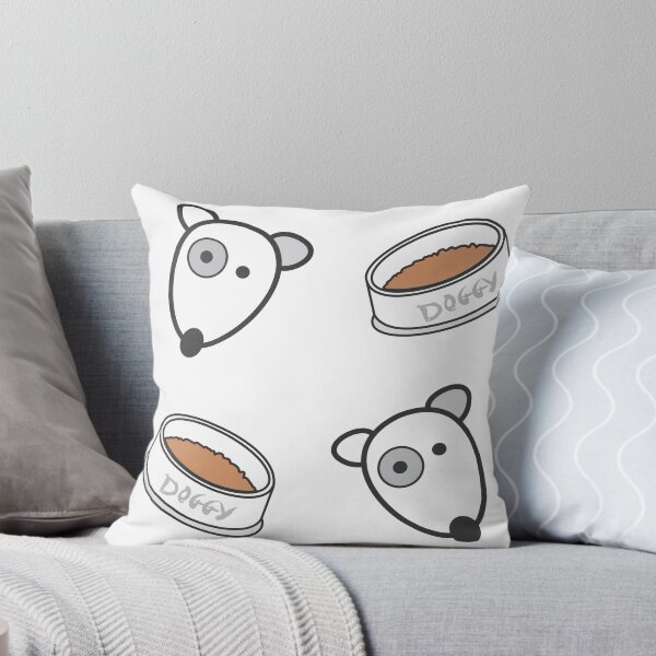 Aperçu de l'œuvre Doggy le chien heureux et assiette créée et vendue par Smartalb.