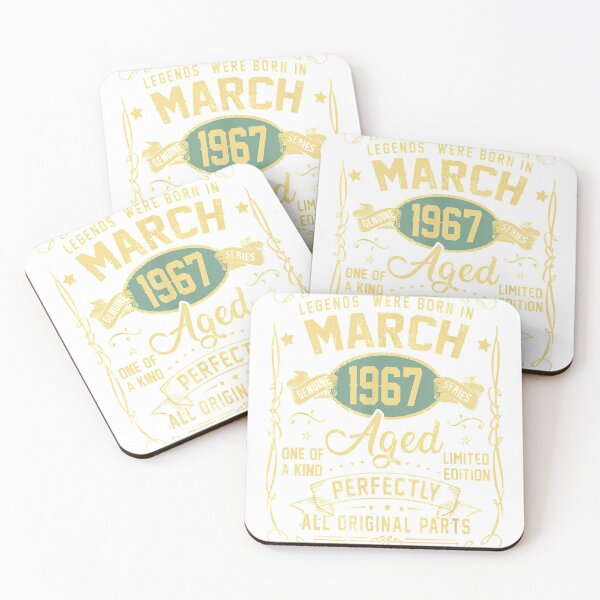 Item preview, Legends Were Born In March 1967 54th Birthday Gifts designed and sold by KenynguyenArc.