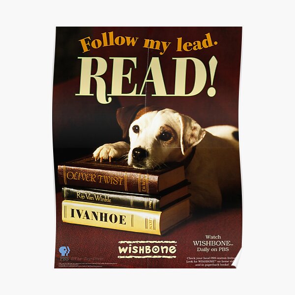 Wishbone dog - READ! Poster