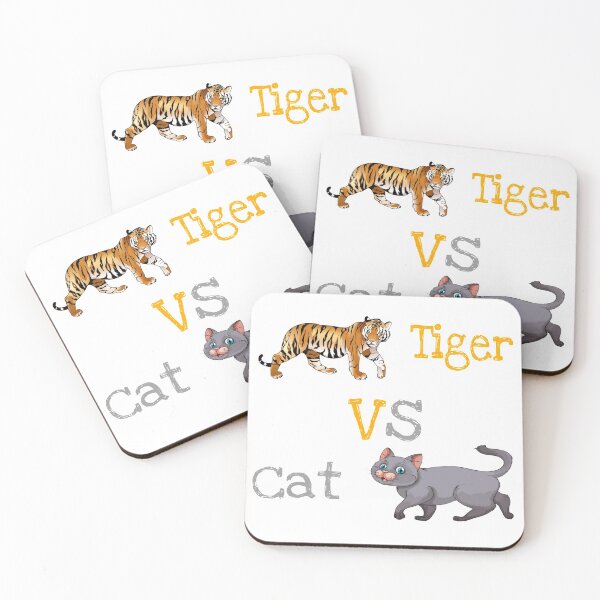 Item preview, Cute cat vs tiger shirts, cute cat vs tiger design, cute cat vs tiger lover, funny cat vs tiger masks, funny cat vs tiger phone cases, nice cat vs tiger stikars, cat vs tiger mugs, cat vs tiger clock  designed and sold by Poussyarts.