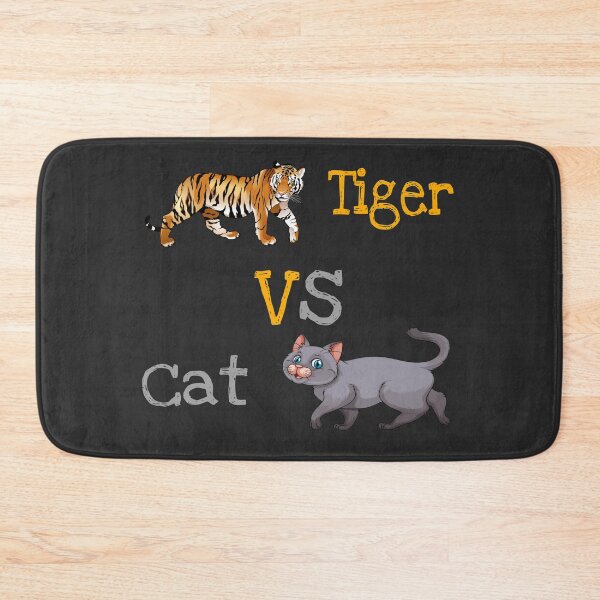 Item preview, Cute cat vs tiger shirts, cute cat vs tiger design, cute cat vs tiger lover, funny cat vs tiger masks, funny cat vs tiger phone cases, nice cat vs tiger stikars, cat vs tiger mugs, cat vs tiger clock  designed and sold by Poussyarts.