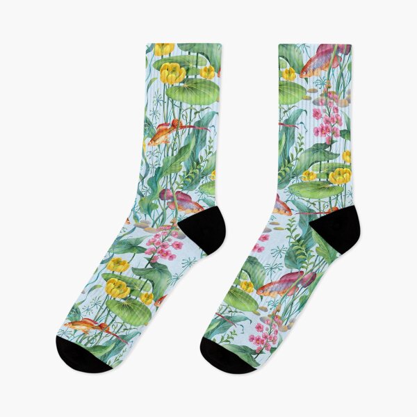 Item preview, Aquarium fishes , water plants and flowers designed and sold by fairytaleprints.