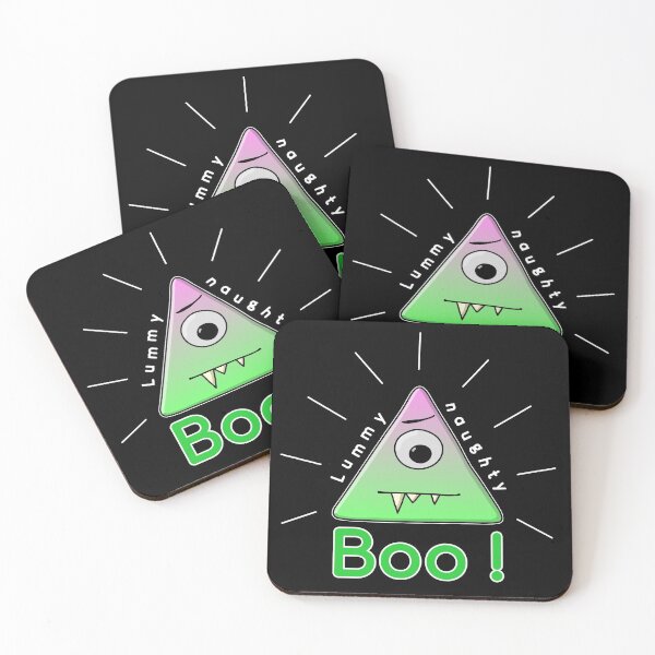Item preview, Lummy Naughty - cute triangle monster - illuminati pun - dark BG designed and sold by reIntegration.