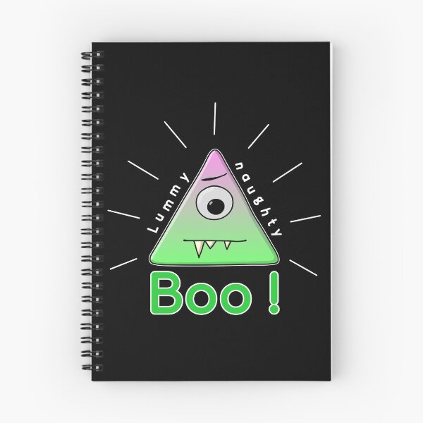 Item preview, Lummy Naughty - cute triangle monster - illuminati pun - dark BG designed and sold by reIntegration.