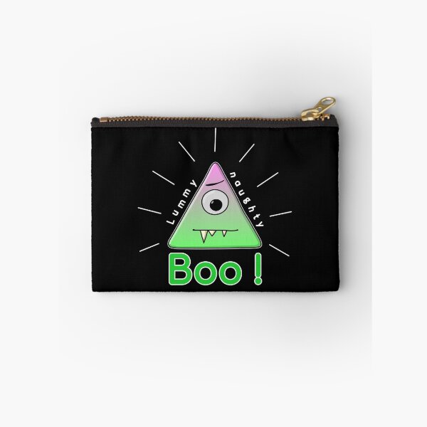 Item preview, Lummy Naughty - cute triangle monster - illuminati pun - dark BG designed and sold by reIntegration.