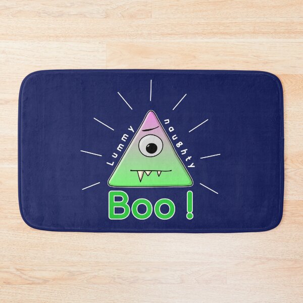 Item preview, Lummy Naughty - cute triangle monster - illuminati pun - dark BG designed and sold by reIntegration.