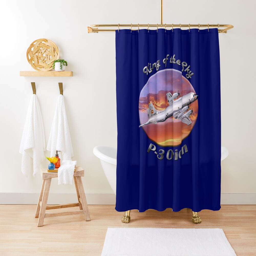 P-3 Orion King Of The Sky Shower Curtain
