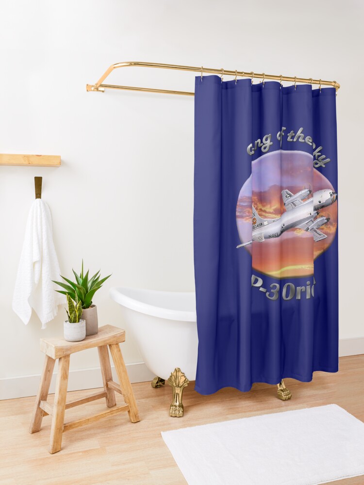 Alternate view of P-3 Orion King Of The Sky Shower Curtain