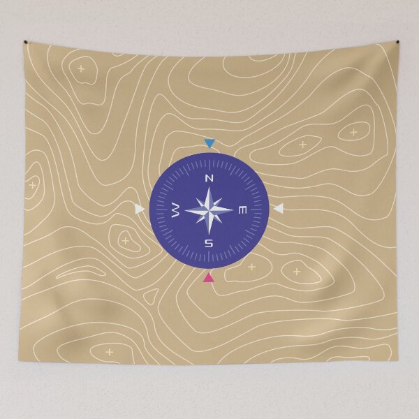 Item preview, Traveler's Compass - Adventures Awaits designed and sold by Artystarty.