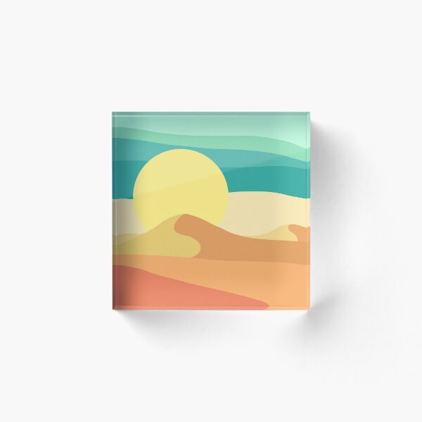 Artikelvorschau, Minimalistische Wüsten Illustration entworfen und verkauft von Blackvz.