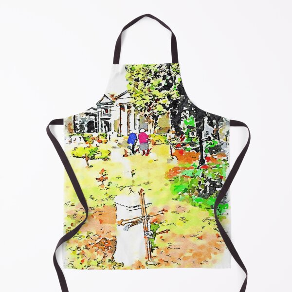 Item preview, Barbarano Romano: gravestones and old women at the cemetery designed and sold by Giuseppe Cocco.