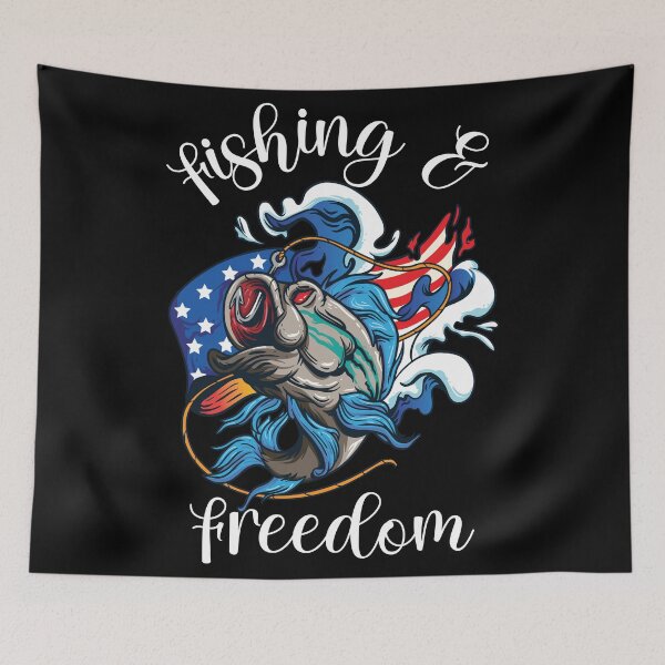 Artikelvorschau, Fischerei und Freiheit Patriotische Fischergeschenke unter US-Flagge entworfen und verkauft von Drathaar.