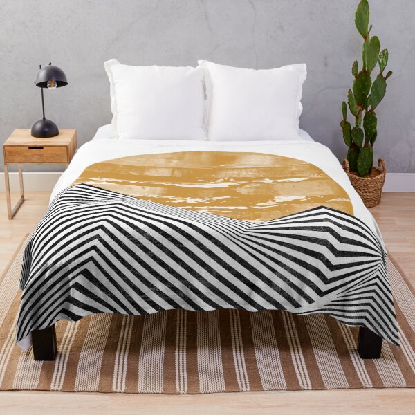 Item preview, Abstract Line Mountain Sunset designed and sold by StudioArtNew.